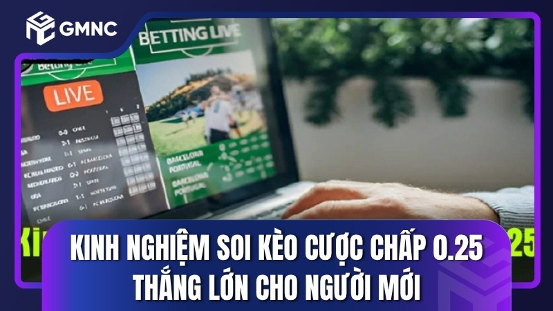 Kinh nghiệm soi kèo cược chấp 0.25 thắng lớn cho người mới