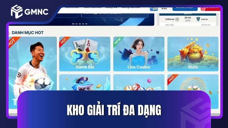 Kho giải trí đa dạng