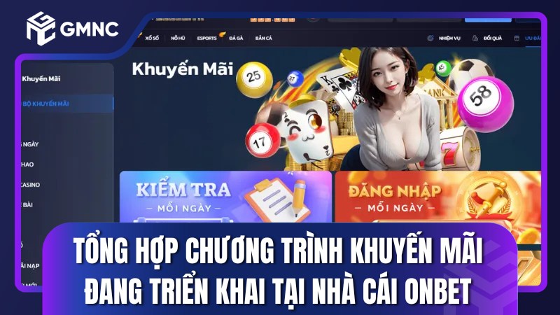 Tổng hợp chương trình khuyến mãi đang triển khai tại nhà cái Onbet