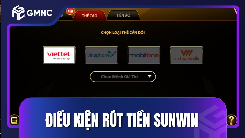 Điều kiện để bạn thực hiện rút tiền Sunwin an toàn